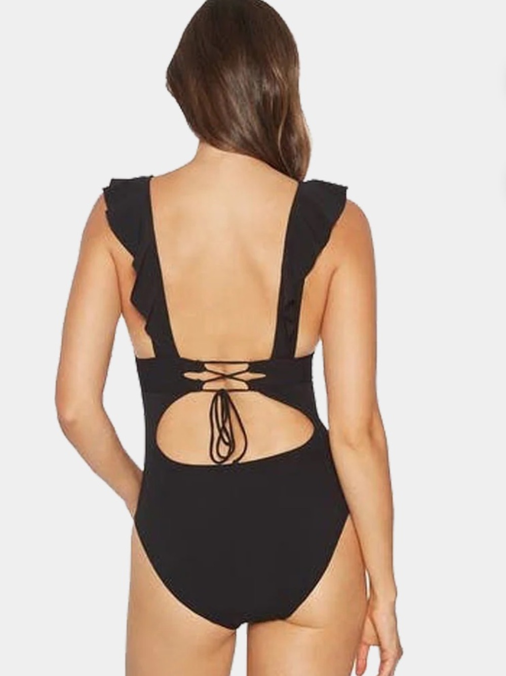 Lina Ruffle Plunge One Piece - Picture 2 of 7